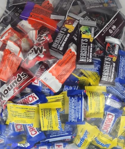Halloween Chocolate, Individually Wrapped: Variety Pack With Hershey's Bars, Reese's Mini PB Cups, Kit Kat Mini, And More, 5 LB Box